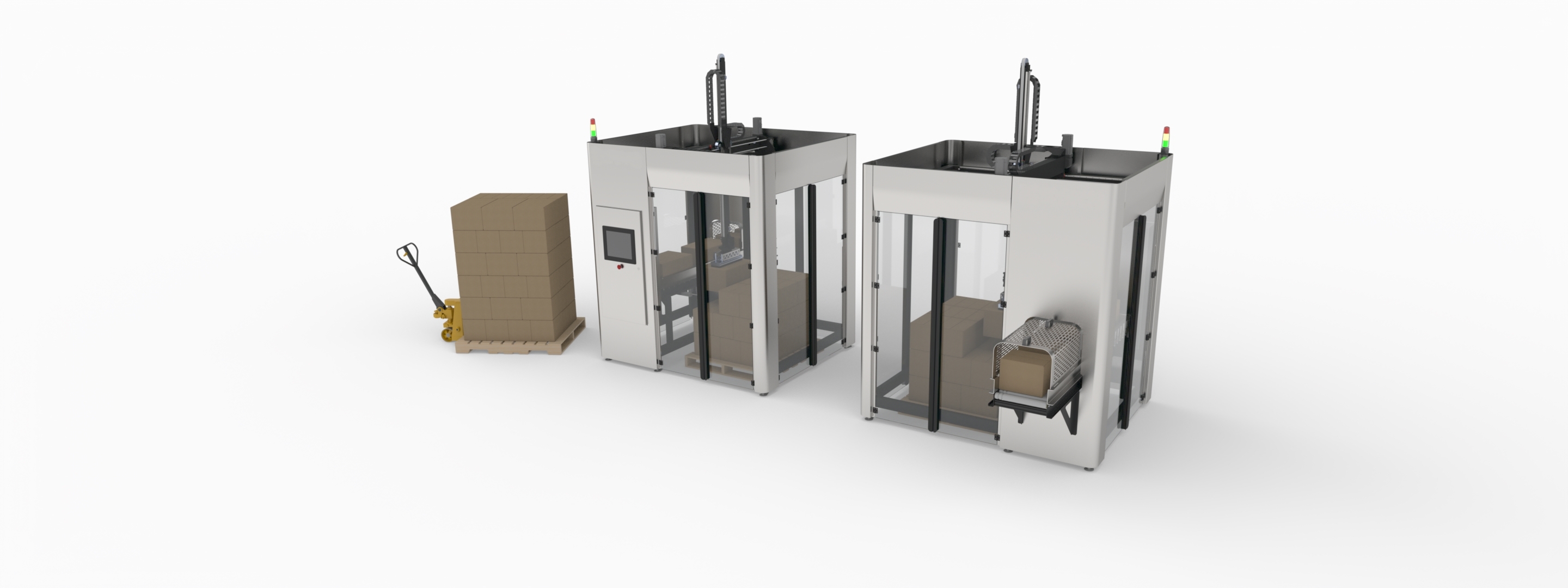 solution de palettisation compacte et rapide enoline